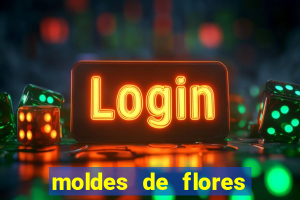 moldes de flores gigantes para imprimir